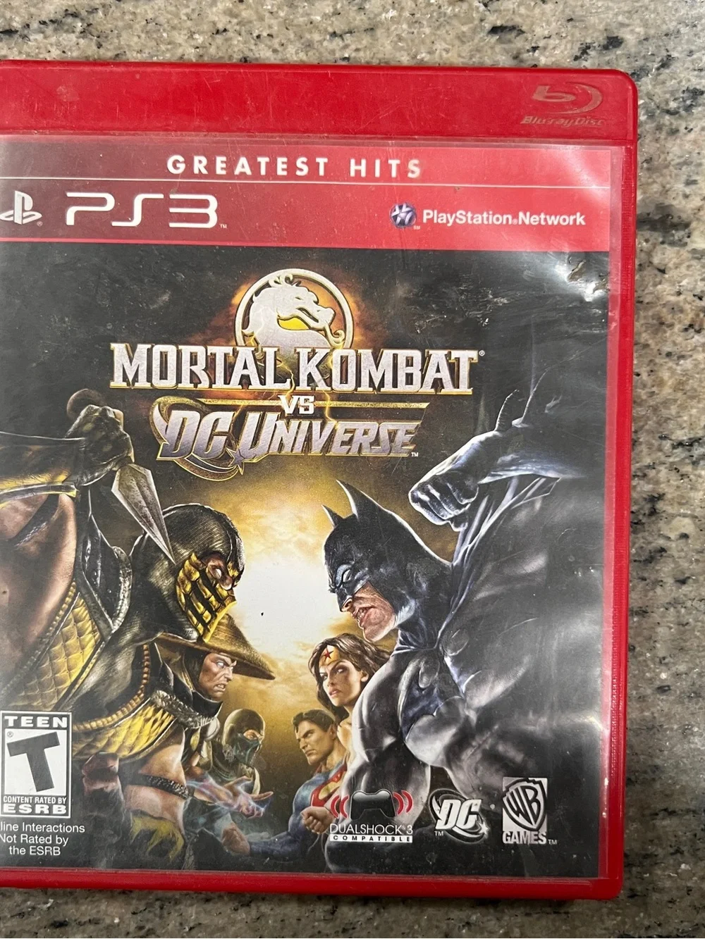 Mortal Kombat vs. DC Universe PS3 Greatest Hits Red Case
